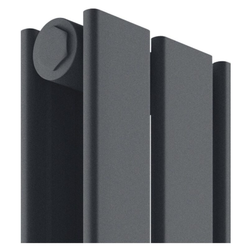 Scudo Bravo 1800 x 544mm Vertical Double Panel Radiator Anthracite