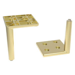 Scudo Bota Cabinet Leg Set Brushed Brass