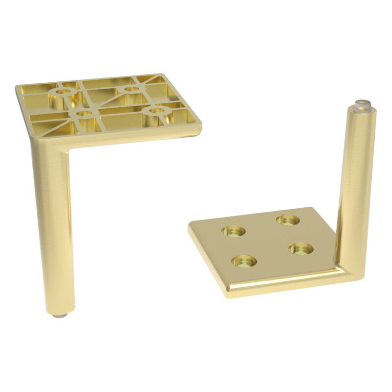 Scudo Bota Cabinet Leg Set Brushed Brass Scudo Bota Cabinet Leg Set Brushed Brass