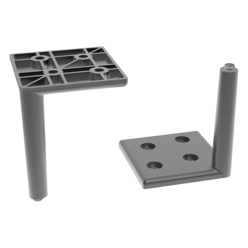 Scudo Bota Cabinet Leg Set Gunmetal Scudo Bota Cabinet Leg Set Gunmetal
