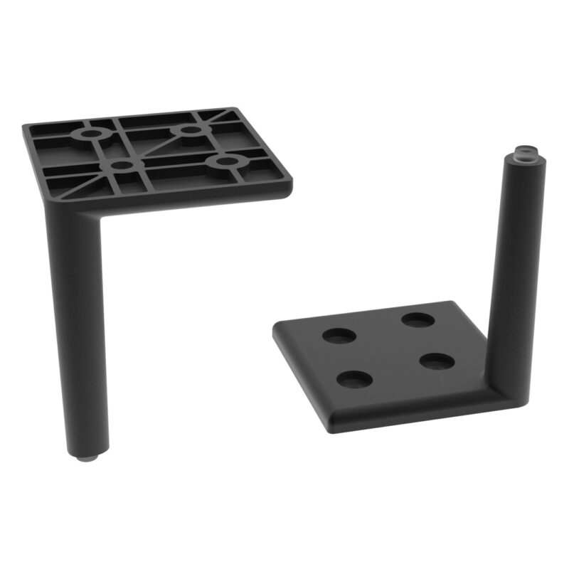 Scudo Bota Cabinet Leg Set Matt Black Scudo Bota Cabinet Leg Set Matt Black