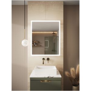 Scudo Prospr 500x700mm Single Door LED Mirror Cabinet with Bluetooth