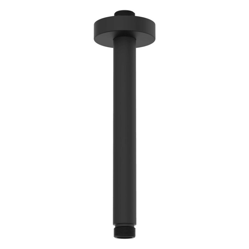 Scudo Round Ceiling Mounted Shower Arm Matt Black Scudo Round Ceiling Mounted Shower Arm Matt Black