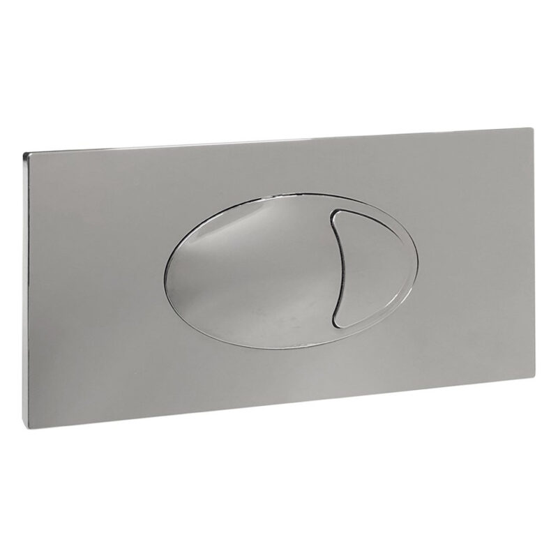 Scudo Large Chrome Dual Flush Plate Scudo Large Chrome Dual Flush Plate