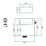 Scudo Concealed Cistern with Side Inlet