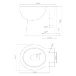 Scudo Pronto Back to Wall Pan & Seat