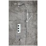Scudo Triple Square Handle 2 Outlet Concealed Shower Valve