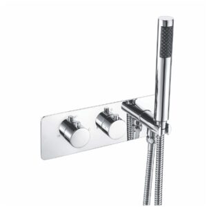 Scudo Round Handle 2 Outlet Concealed Valve Shower with Diverter
