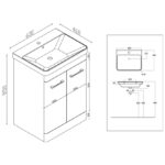 Scudo Rossini Deep 600mm Ceramic Basin