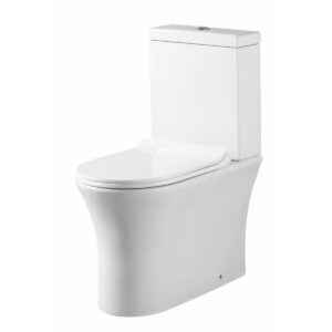 Scudo Deia Rimless Comfort Height Closed Back Pan with Cistern & Soft Closing Seat
