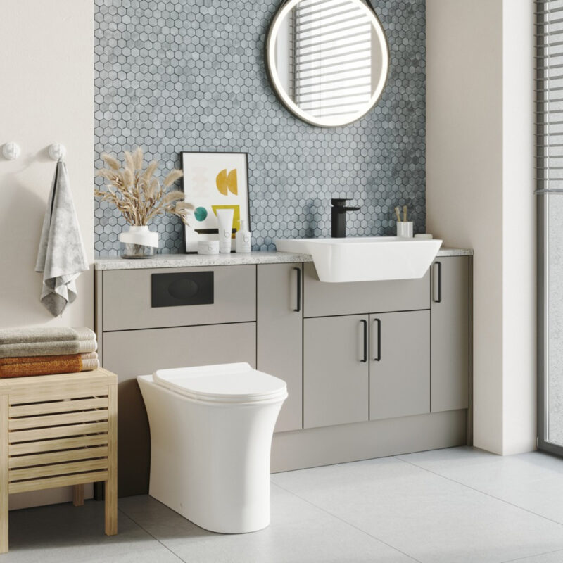 Scudo Deia Rimless Comfort Height Back to Wall Pan & Soft Closing Seat