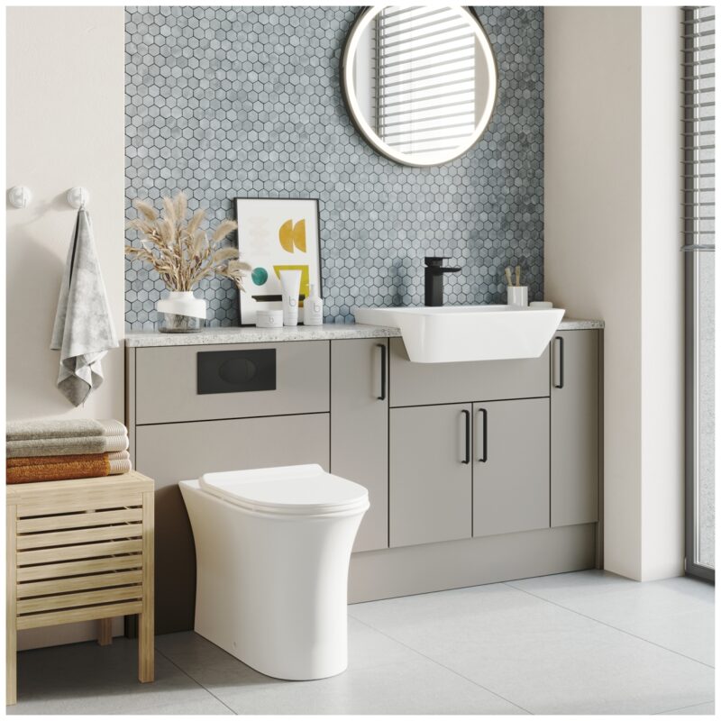 Scudo Deia Rimless Comfort Height Back To Wall WC Pan 455mm