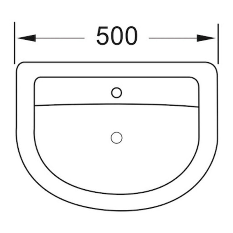 Scudo Deia / Belini 500mm Basin & Pedestal