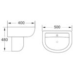 Scudo Deia / Belini 500mm One Tap Hole Basin