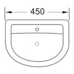 Scudo Deia / Belini 450mm Basin & Pedestal