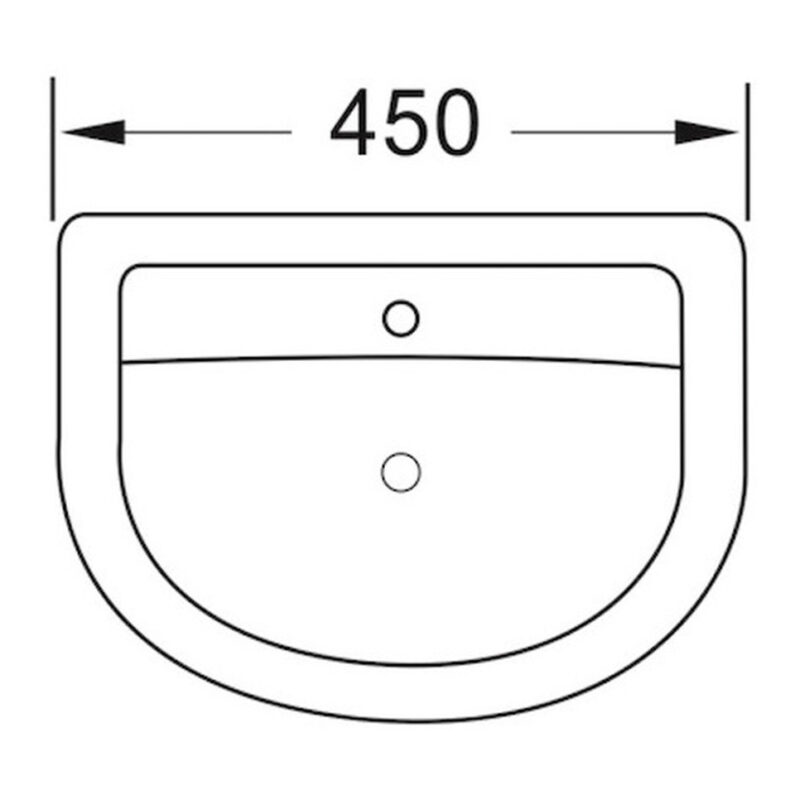 Scudo Deia / Belini 450mm Basin & Pedestal