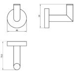 Scudo Delta Robe Hook