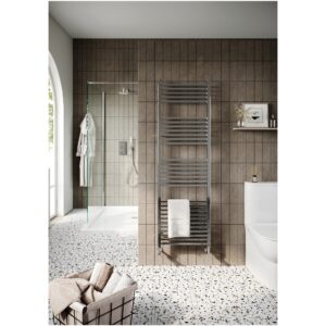 Scudo Simona Designer Chrome Towel Rail 500 x 1600mm