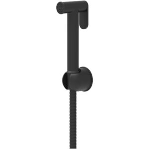 Scudo Douche Handset, Flexi & Holder Black