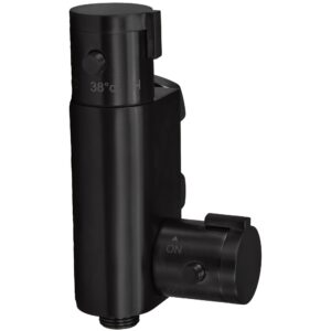 Scudo Thermostatic Vertical Valve for Douche Black