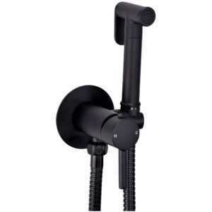 Scudo Integrated Douche Valve Kit Black