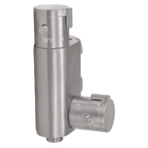 Scudo Thermostatic Vertical Valve for Douche Brushed Nickel