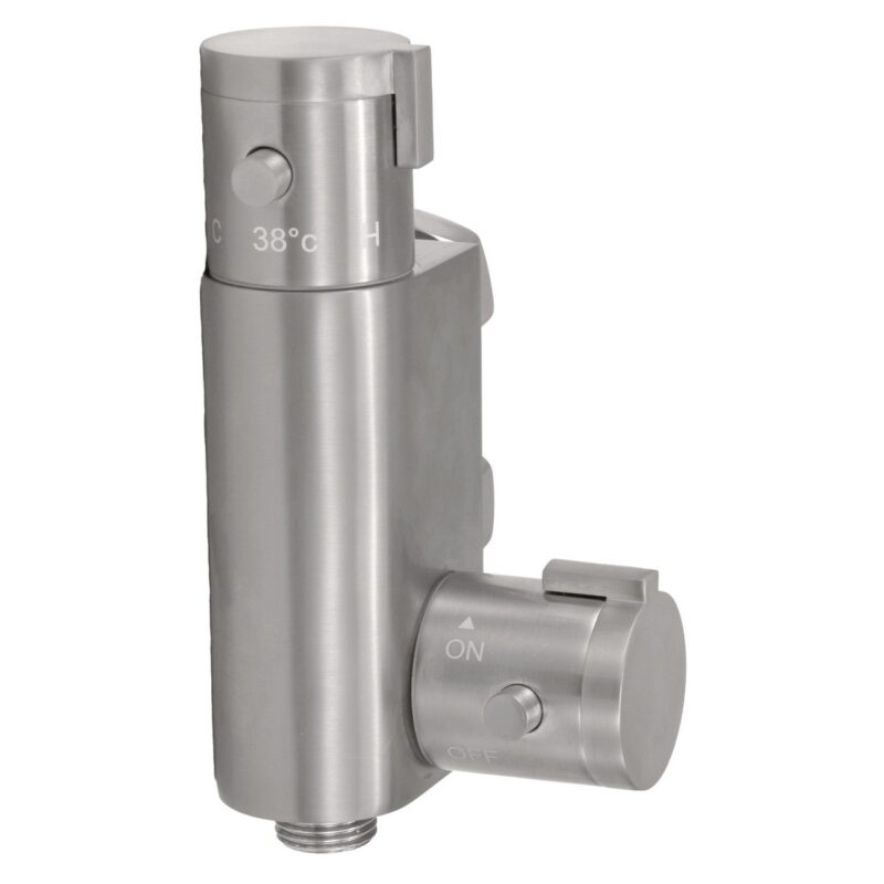 Scudo Thermostatic Vertical Valve for Douche Brushed Nickel Scudo Thermostatic Vertical Valve for Douche Brushed Nickel