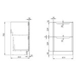 Scudo Ella 500 Floor Unit Gloss White