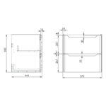 Scudo Ella 600 Wall Unit Gloss White