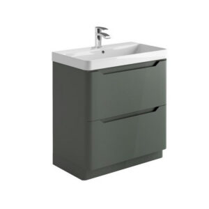 Scudo Ella 800mm Floor Mounted Vanity Unit & Basin Matt Anthracite