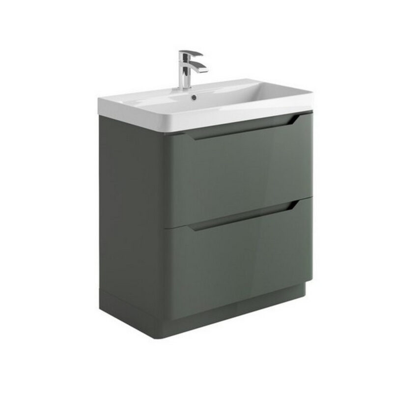 Scudo Ella 800mm Floor Mounted Vanity Unit & Basin Matt Anthracite Scudo Ella 800mm Floor Mounted Vanity Unit & Basin Matt Anthracite
