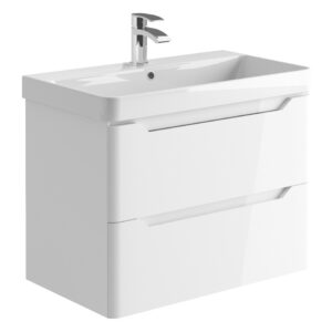 Scudo Ella 800 Wall Unit Gloss White