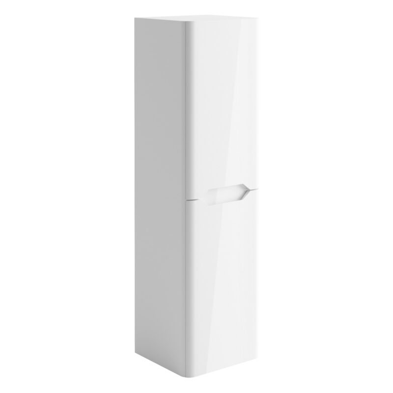 Scudo Ella 1400 Tall Boy Cabinet Gloss White Scudo Ella 1400 Tall Boy Cabinet Gloss White