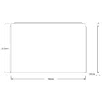 Scudo White Gloss Waterproof End Bath Panel 700mm