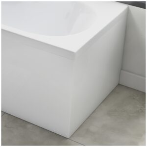Scudo White Gloss Waterproof End Bath Panel 800mm