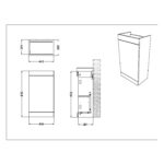 Scudo Esme 450 Cloakroom Unit Reed Green
