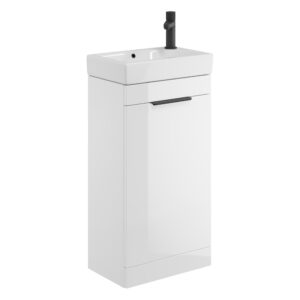 Scudo Esme 450 Cloakroom Unit Gloss White