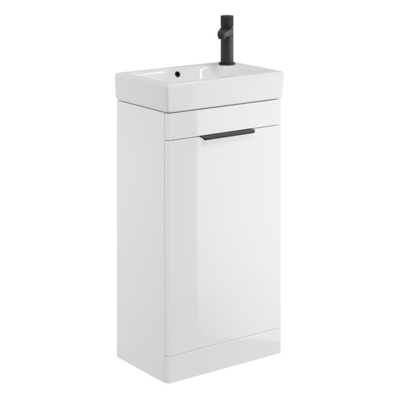 Scudo Esme 450 Cloakroom Unit Gloss White Scudo Esme 450 Cloakroom Unit Gloss White