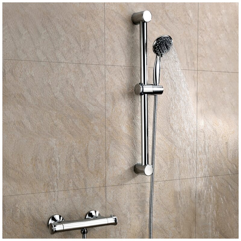 Scudo Round Brass Body Valve, Riser Kit & Fast Fix Brackets