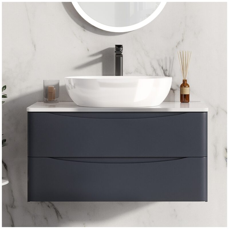 Scudo Neo Gloss White Polymarble Counter Top Basin