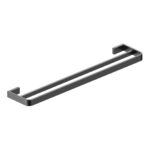 Scudo Monza Double Towel Rail Brushed Bronze