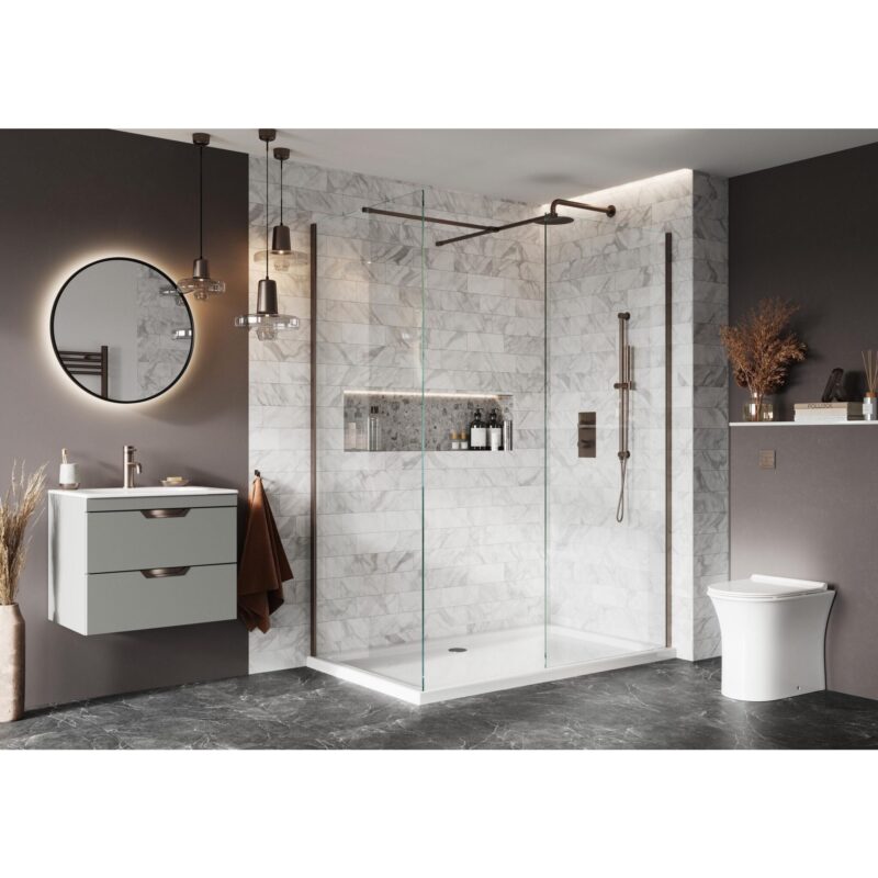 Scudo S8 Gunmetal Joining Piece for Wetrooms