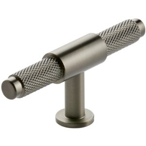 Scudo Knurled Gunmetal T Bar Handle 95mm