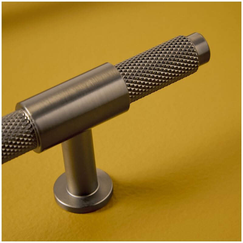 Scudo Knurled Gunmetal T Bar Handle 95mm
