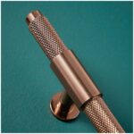 Scudo Knurled Brushed Bronze T Bar Handle 95mm