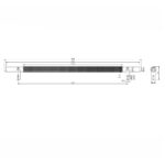 Scudo Knurled 400mm Handle Brushed Brass