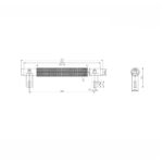 Scudo Knurled 160mm Handle Black