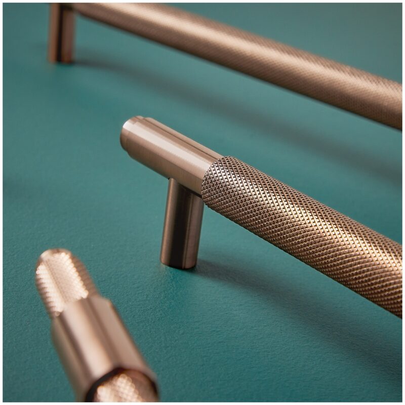 Scudo Knurled 160mm Handle Brushed Bronze