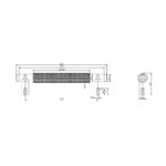 Scudo Knurled 160mm Handle Brushed Bronze