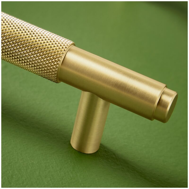 Scudo Knurled 160mm Handle Brushed Brass